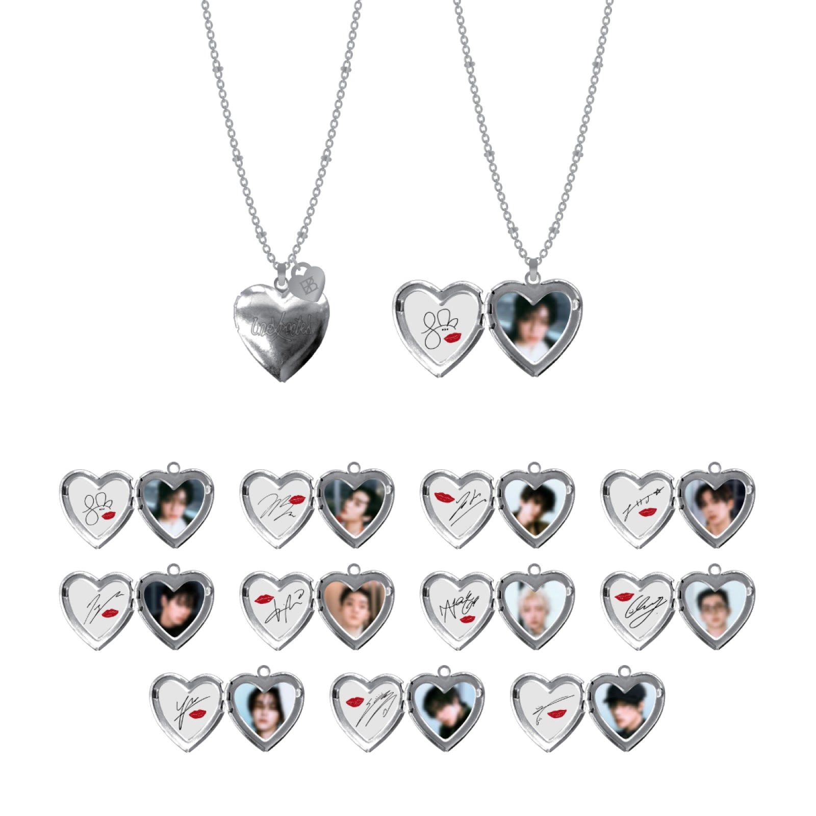 THE BOYZ - 06 heart pendant necklace / the 3rd album &