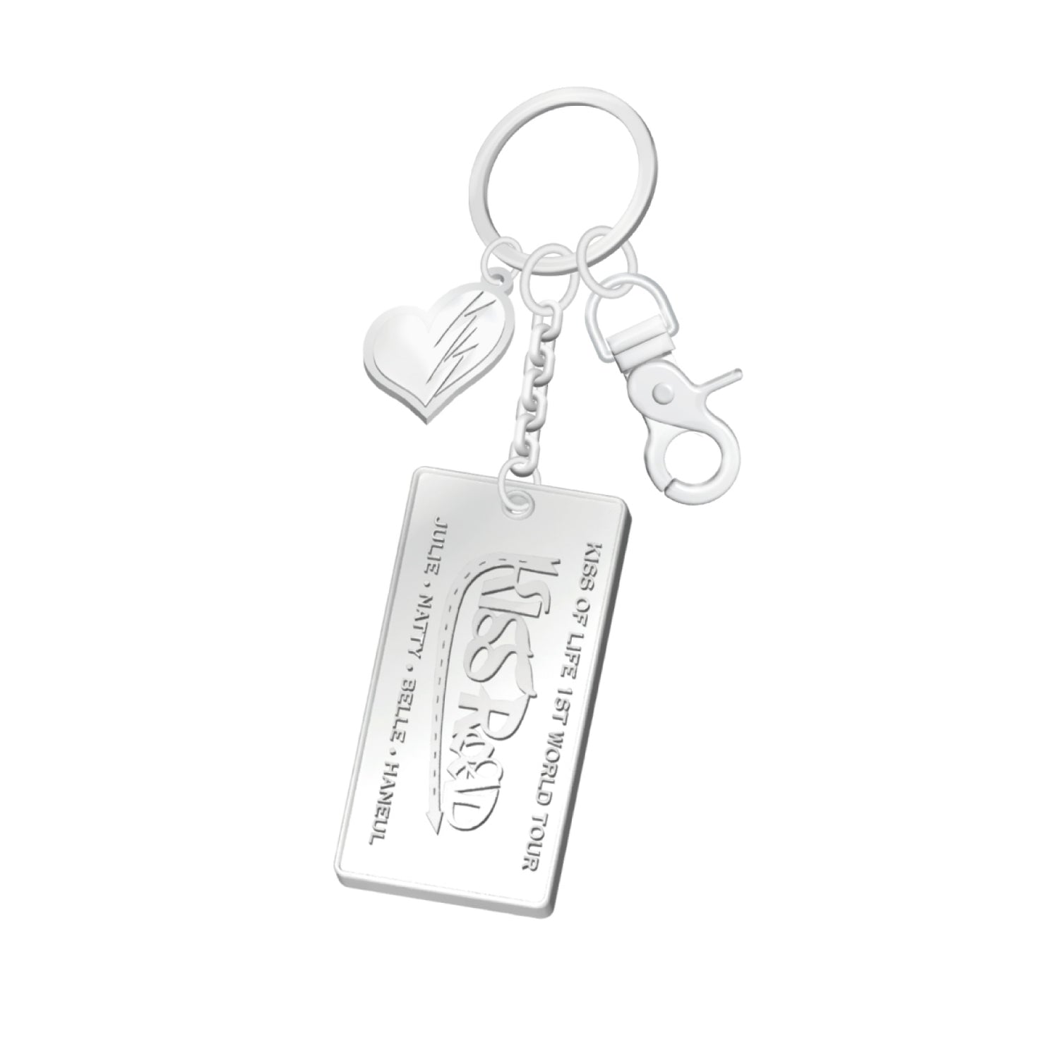 KISS OF LIFE - 06 metal keyring / 1st world tour [kiss road] 1