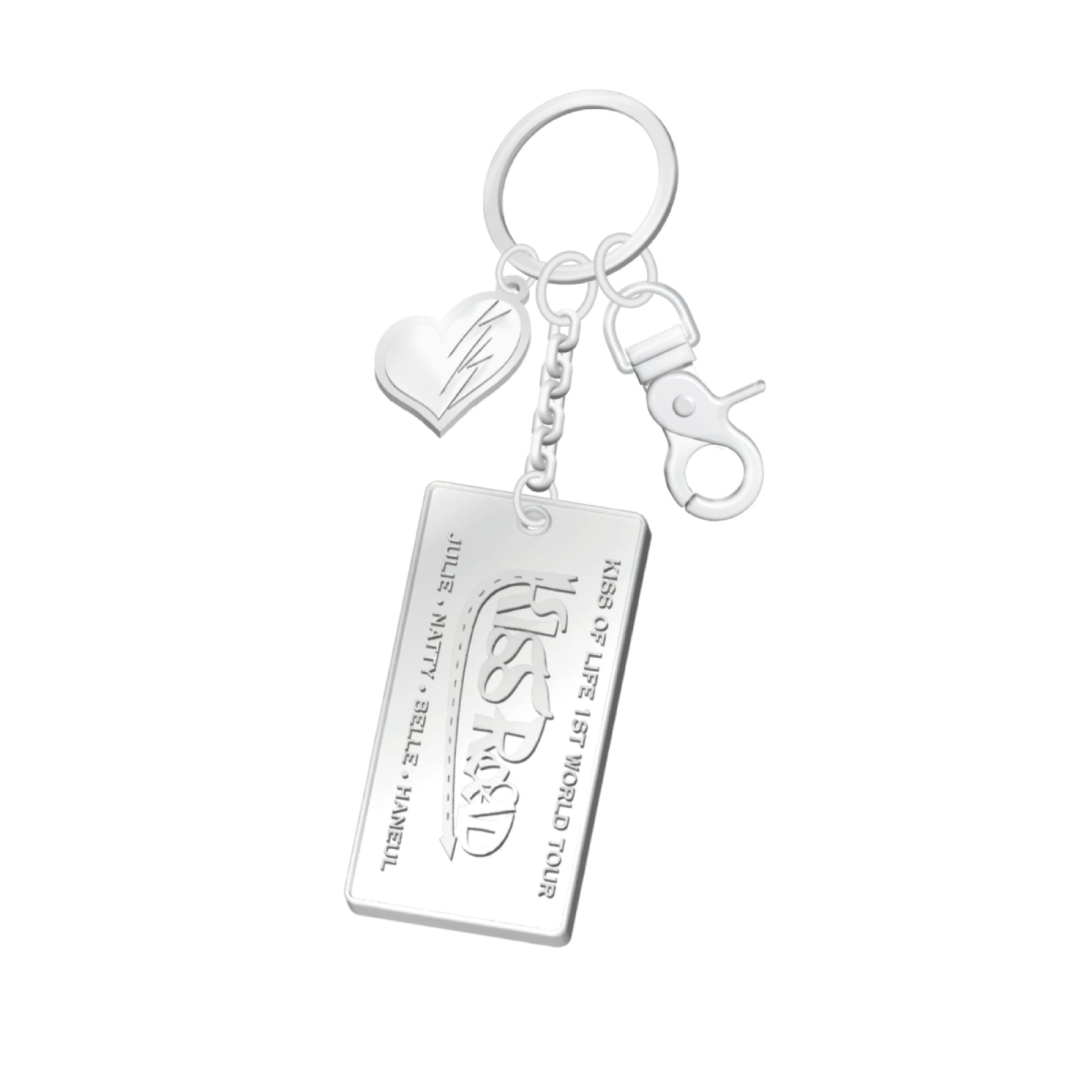 KISS OF LIFE - 06 metal keyring / 1st world tour [kiss road] 1