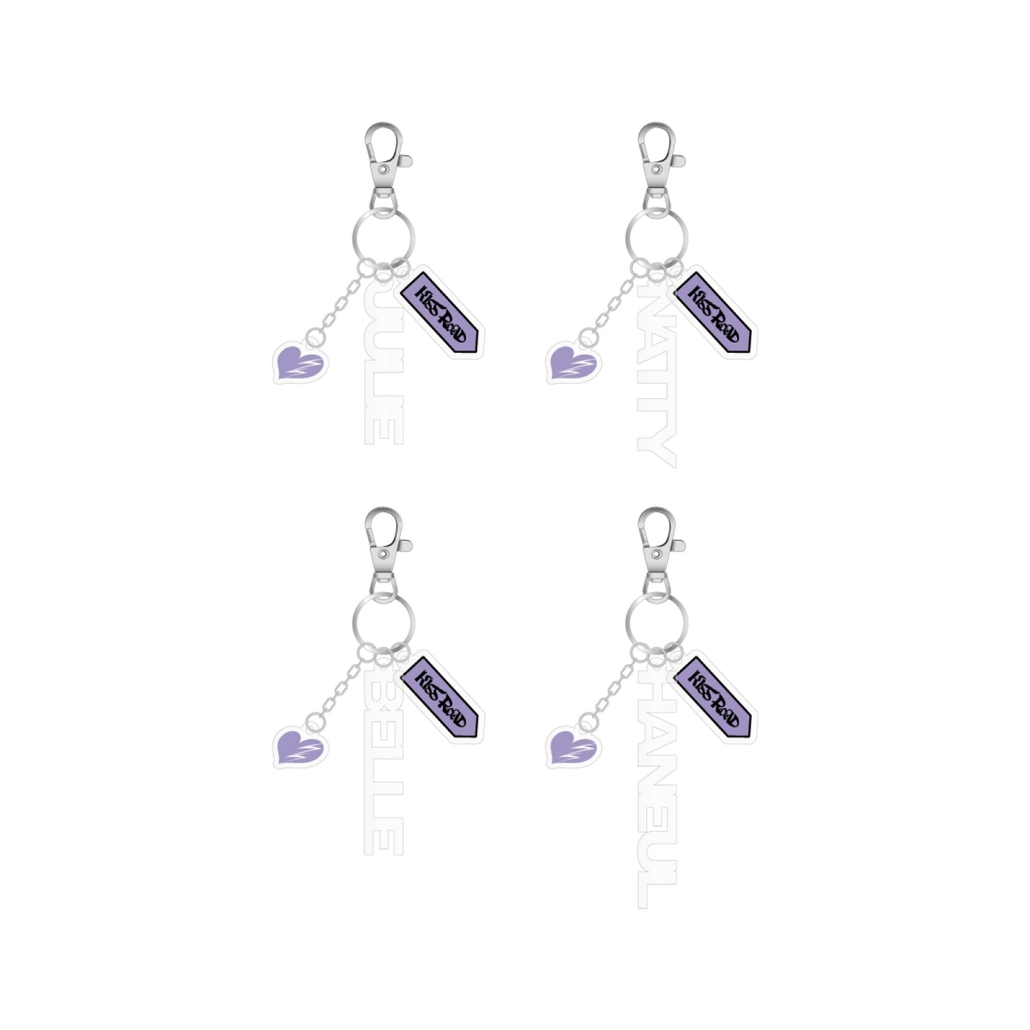 KISS OF LIFE - 02 name key ring / 1st world tour [kiss road] 1