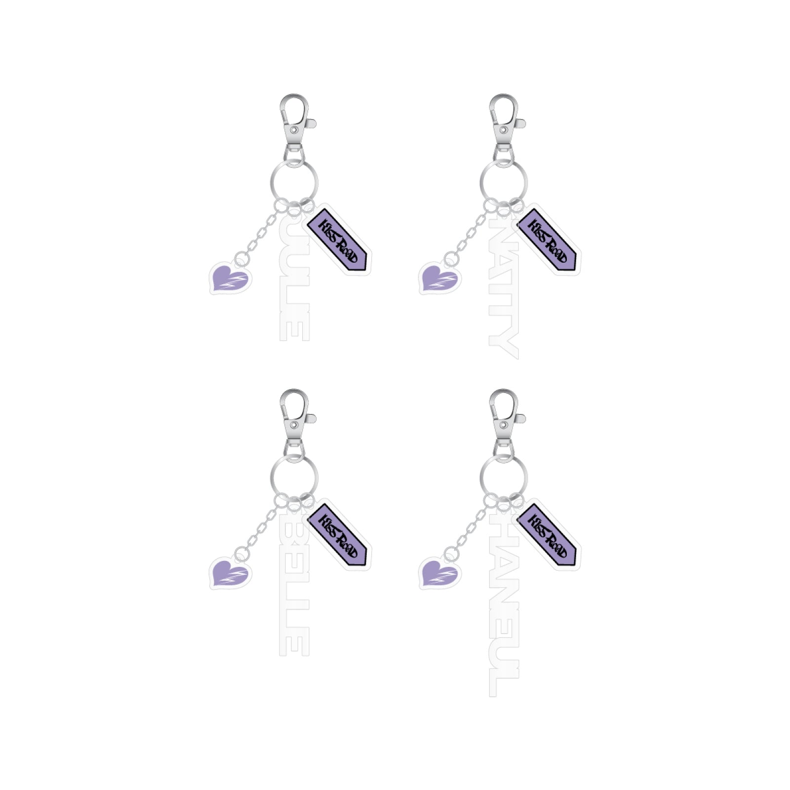 KISS OF LIFE - 02 name key ring / 1st world tour [kiss road] 1