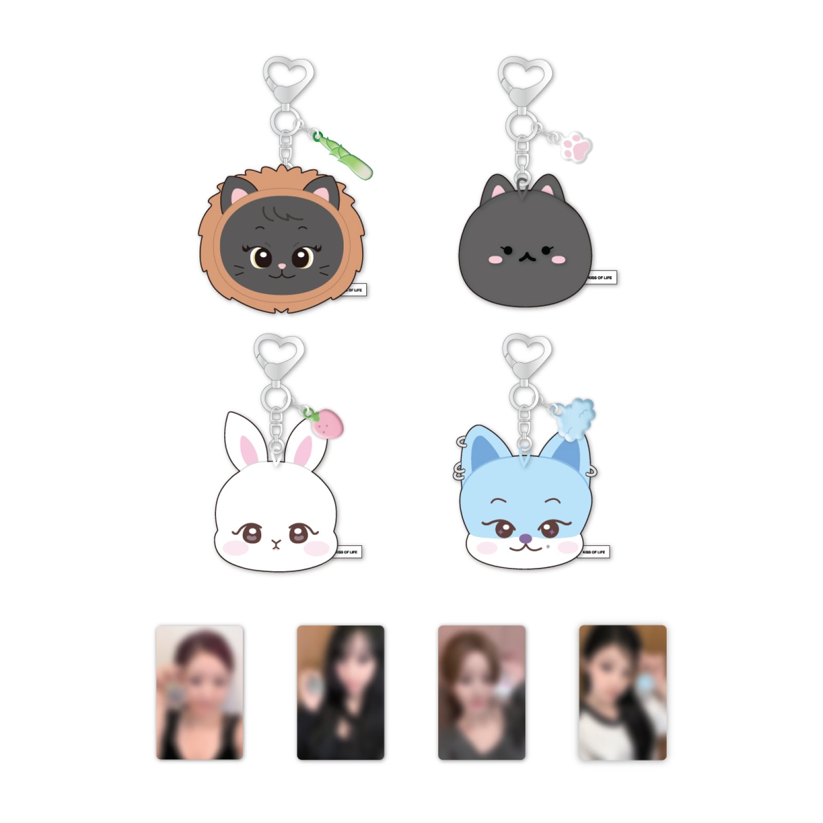 KISS OF LIFE - 03 face doll keyring / the 2nd anniversary official md 1