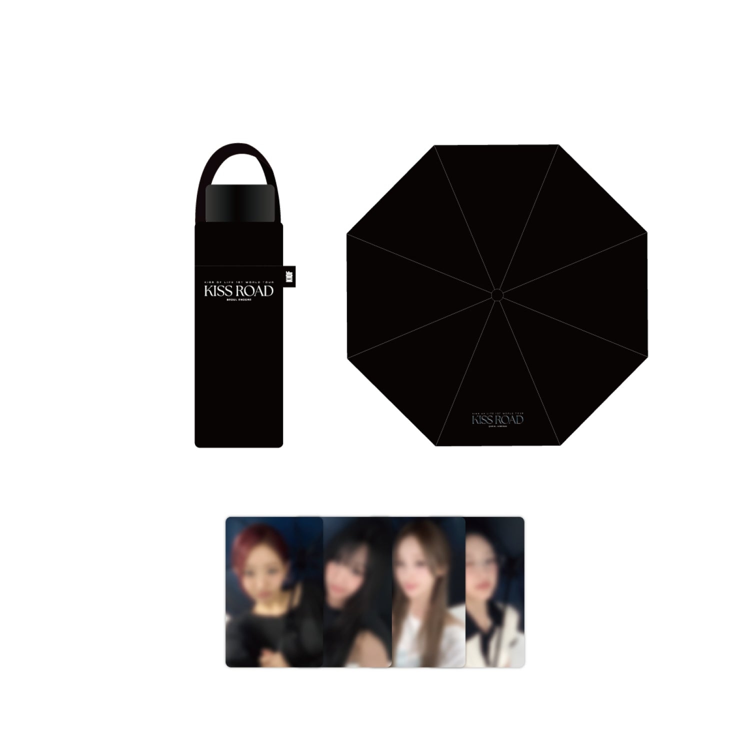 KISS OF LIFE - 06 folding uv umbrella / 1st world tour [kiss road] seoul encore official md 1