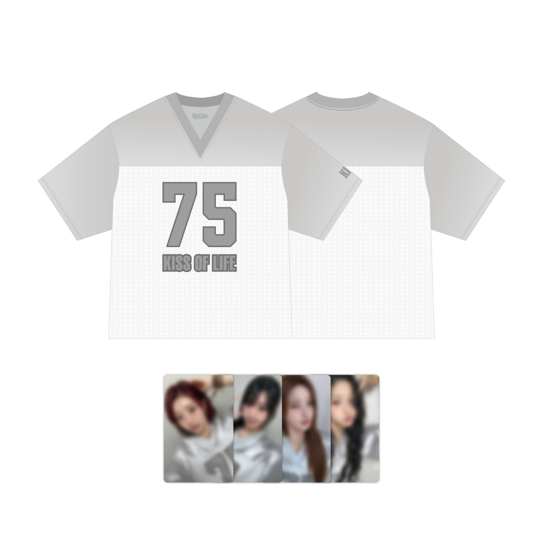 KISS OF LIFE - uniform t-shirt / 1st world tour [kiss road] seoul encore official md 1