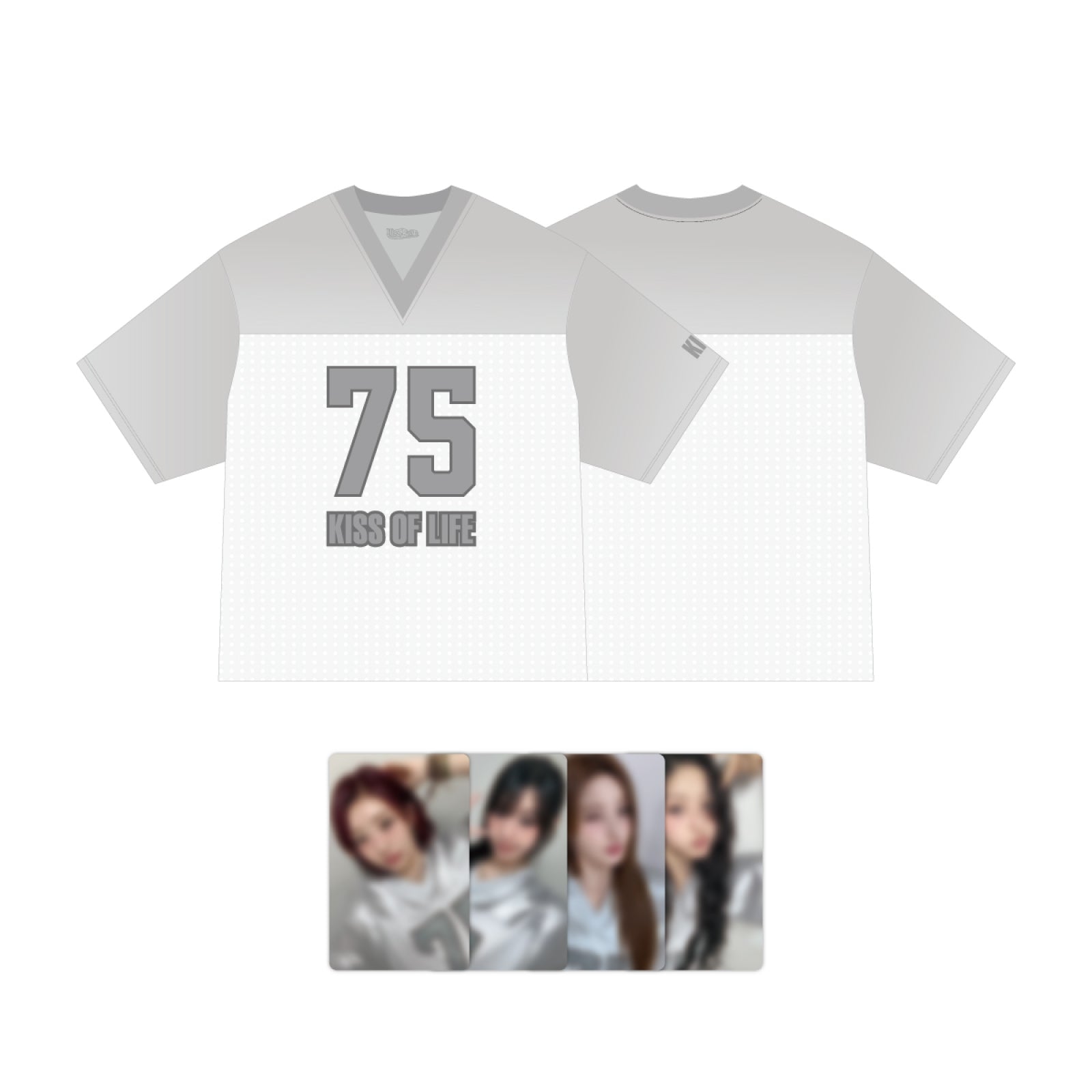 KISS OF LIFE - uniform t-shirt / 1st world tour [kiss road] seoul encore official md 1