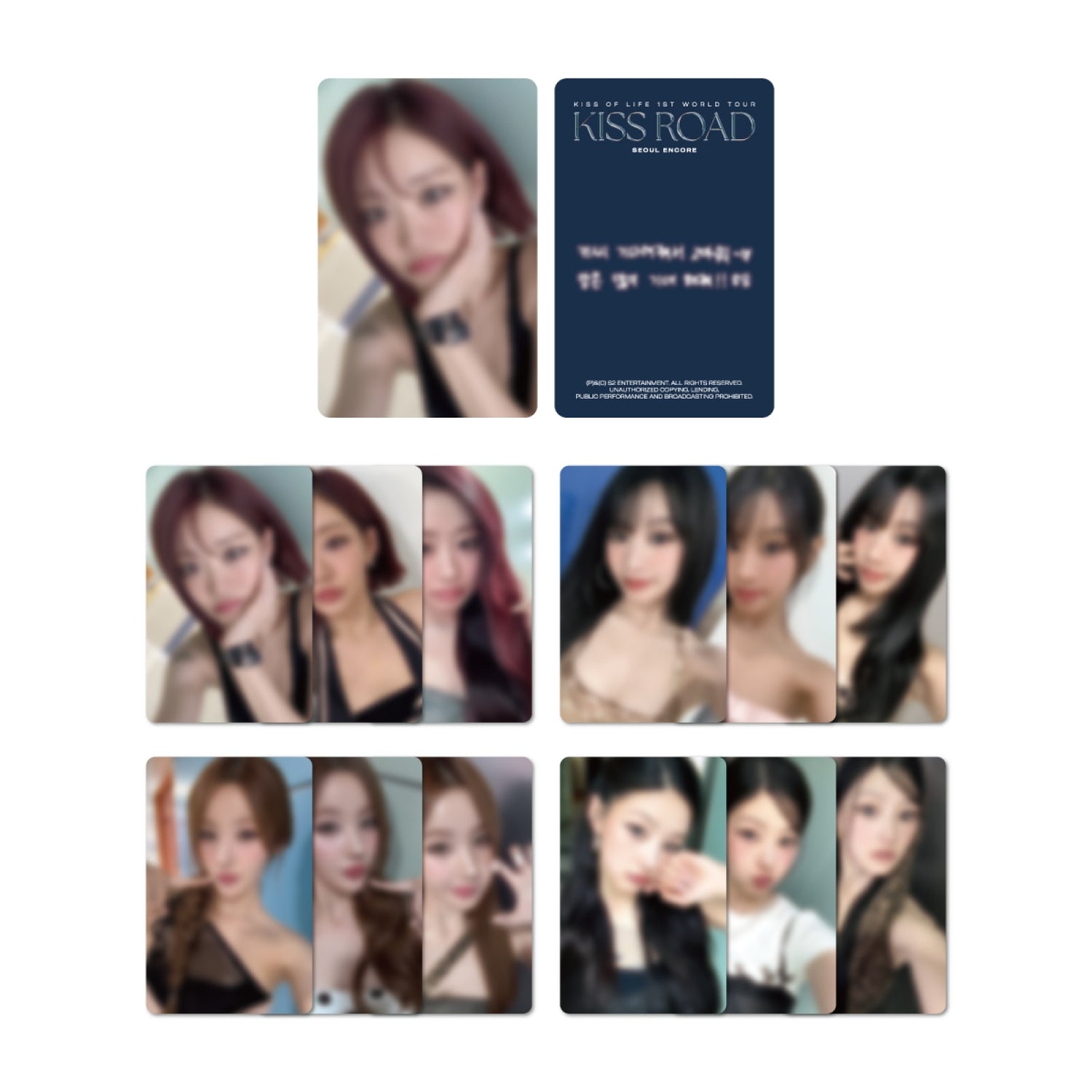 KISS OF LIFE - 02 photocard set / 1st world tour [kiss road] seoul encore official md 1