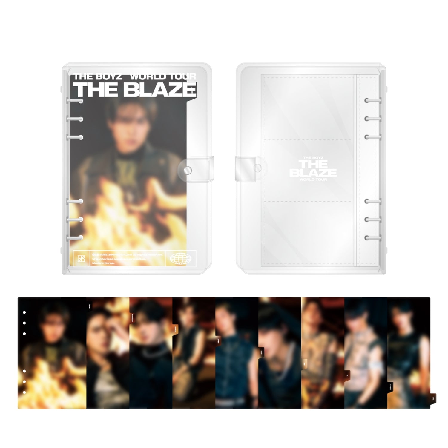 THE BOYZ - 11 photocard binder index set / [the blaze] world tour in seoul 1