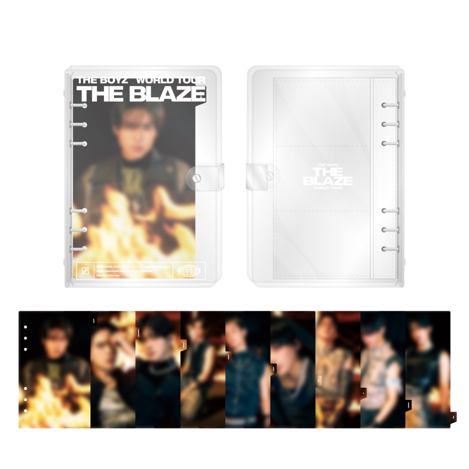 THE BOYZ - 11 photocard binder index set / [the blaze] world tour in seoul 1