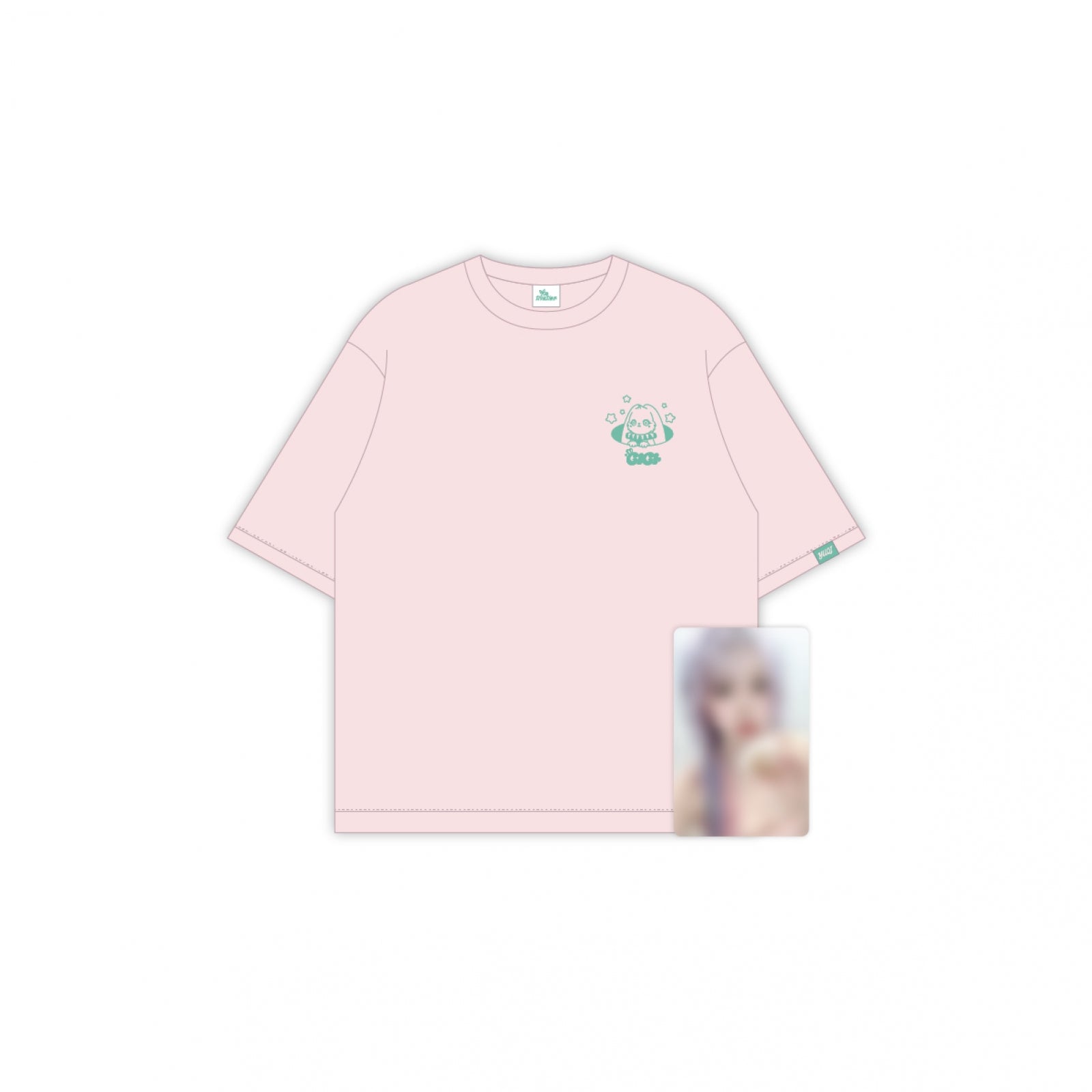 I-DLE - yuqi - 11 t-shirts (pink ver.) / 1st single album [motivation] pop-up md 1