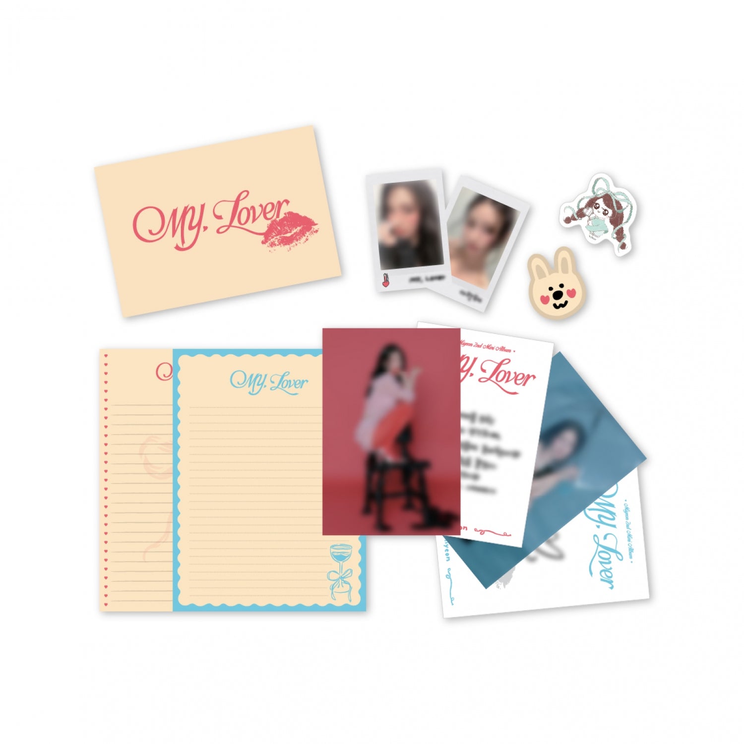 I-DLE - miyeon - 14 letter paper set / 2nd mini album [my, lover] pop-up md 1
