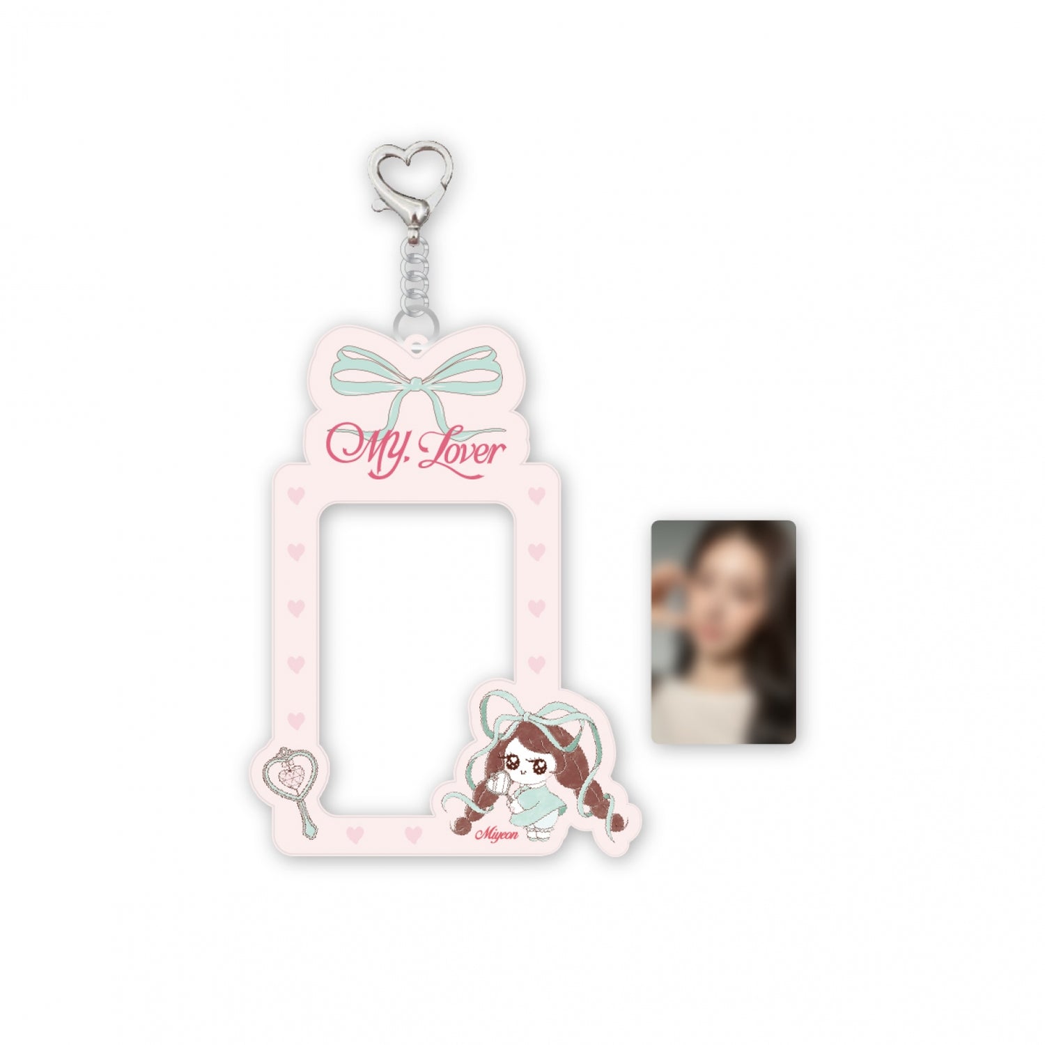 I-DLE - miyeon 12 pvc photo card holder key ring / 2nd mini album [my, lover] pop-up md 1