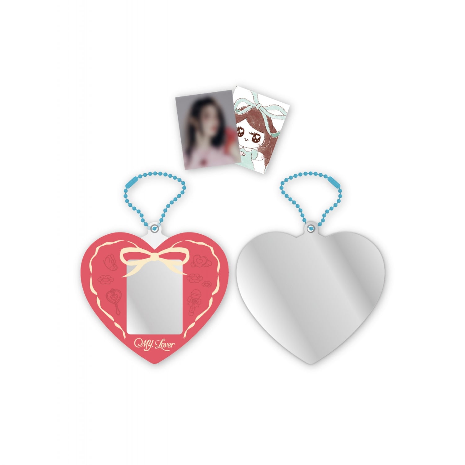 I-DLE - miyeon - 09 id photo holder mirror key ring / 2nd mini album [my, lover] pop-up md 1