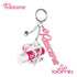RESCENE - acrylic lip balm holder keyring 1