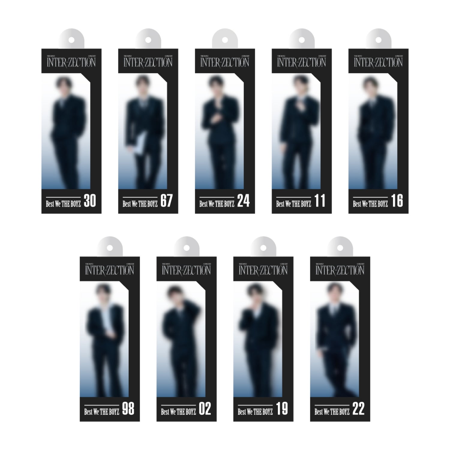 THE BOYZ - 12 random miniature key ring / concert [inter-zection] official md 1