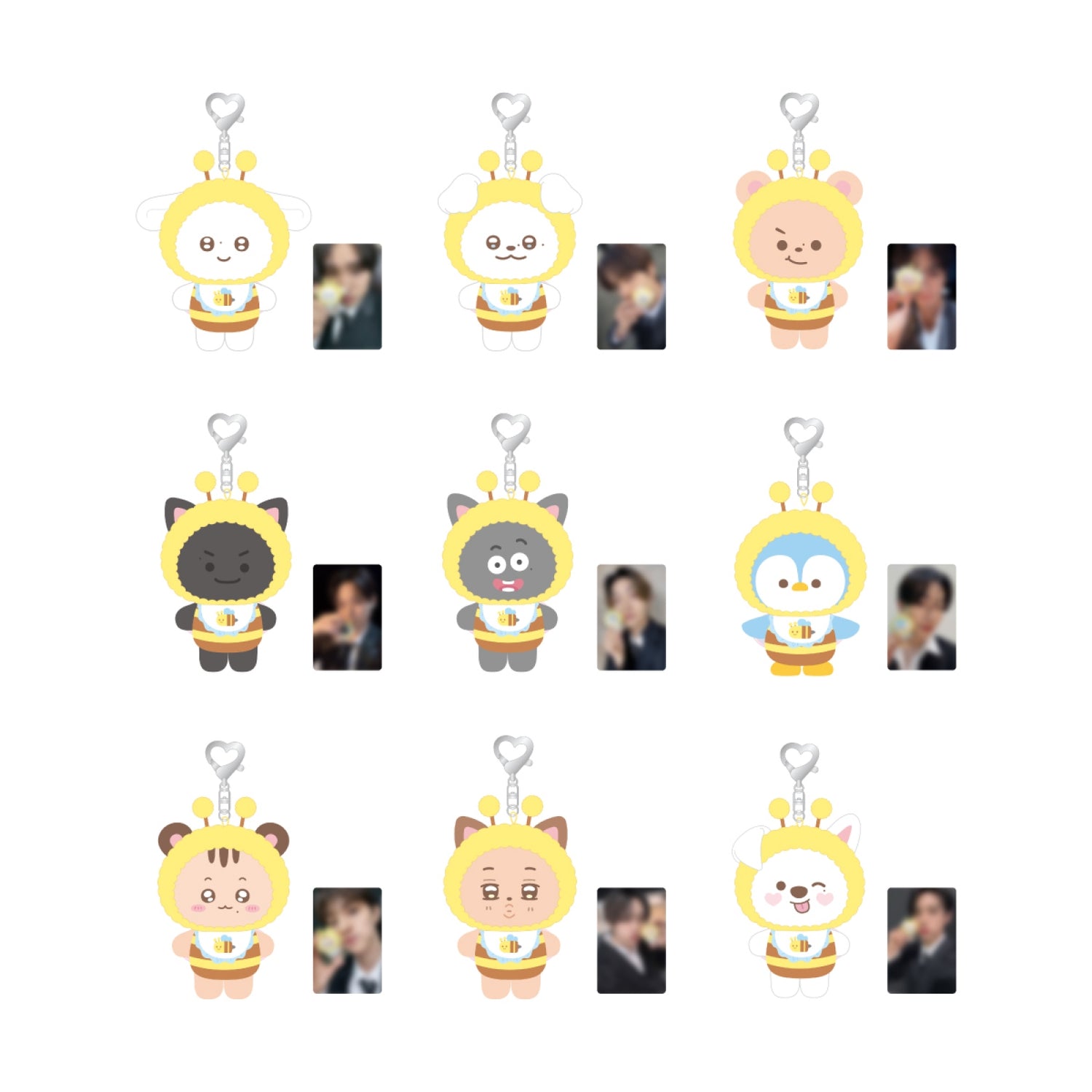 THE BOYZ - 01 honey bee doll keyring / concert [inter-zection] official md 1