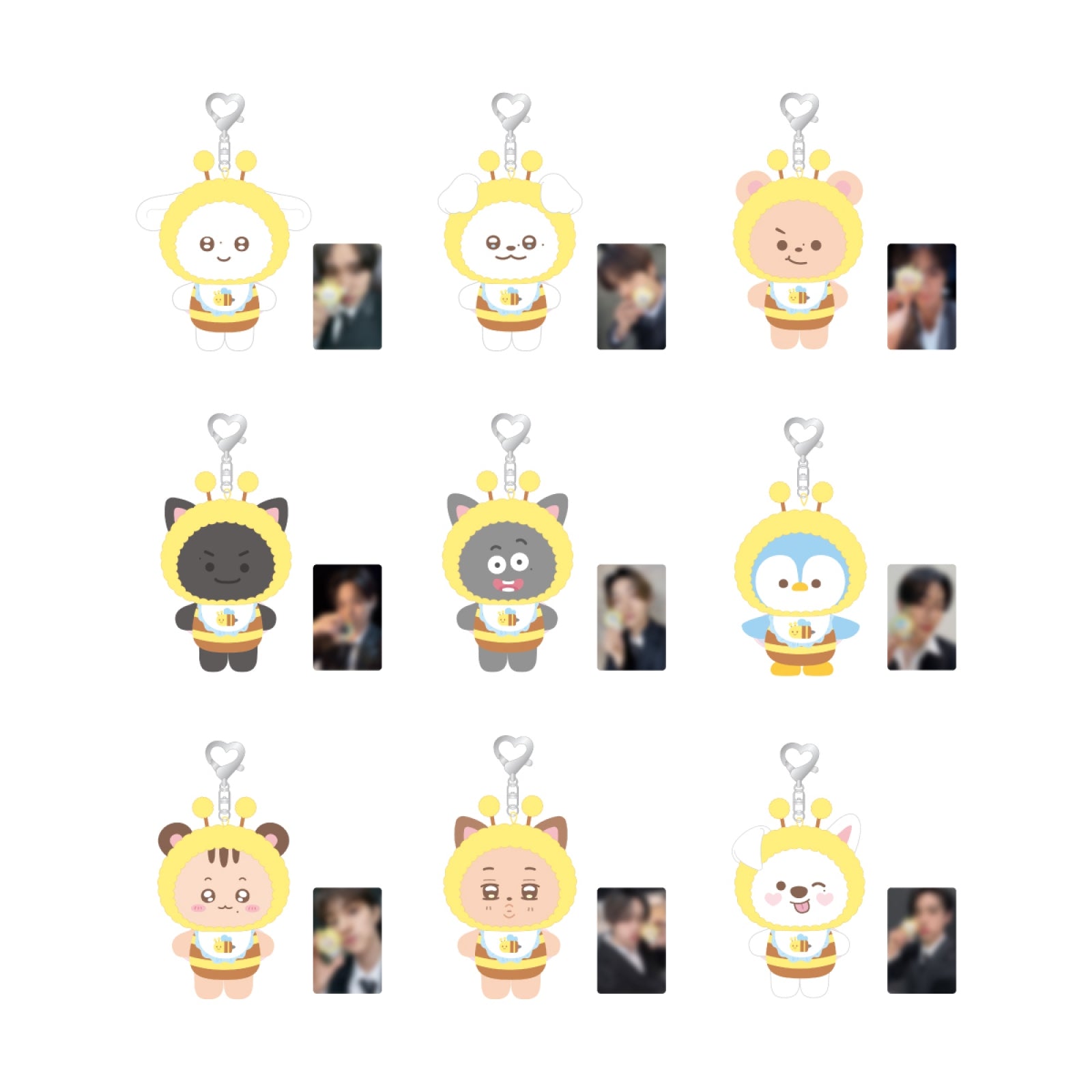 THE BOYZ - 01 honey bee doll keyring / concert [inter-zection] official md 1
