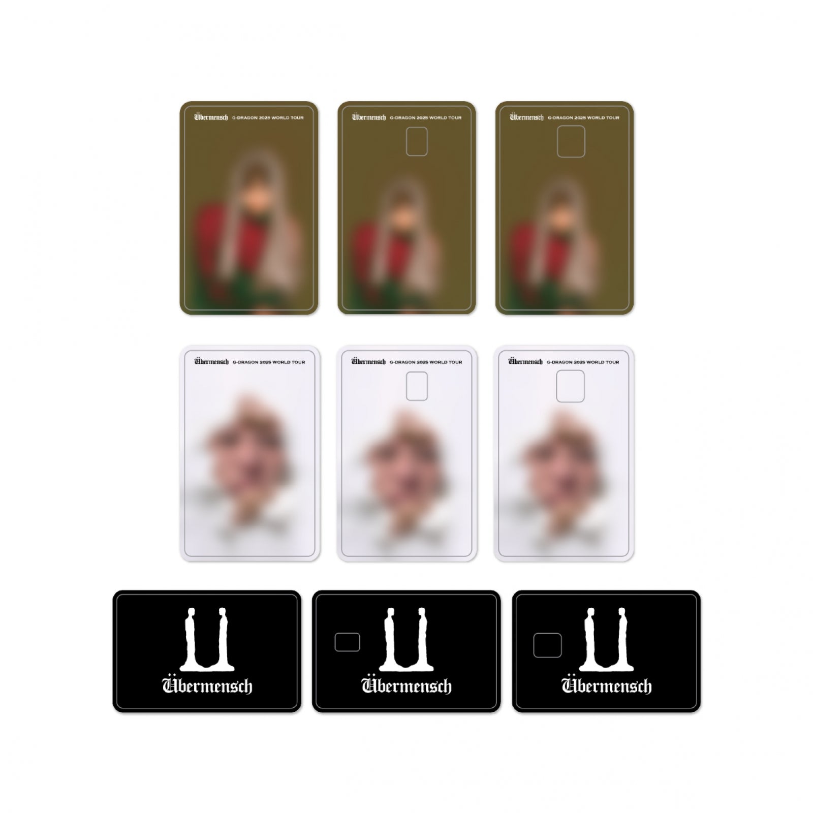 BIGBANG - g-dragon - 28 card cover sticker / g-dragon 2025 world tour in korea 1