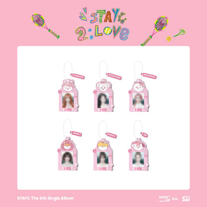 STAYC - stayc - the 6th single album pop-up cafe [2:love] md 04. acrylic id photo holder 1