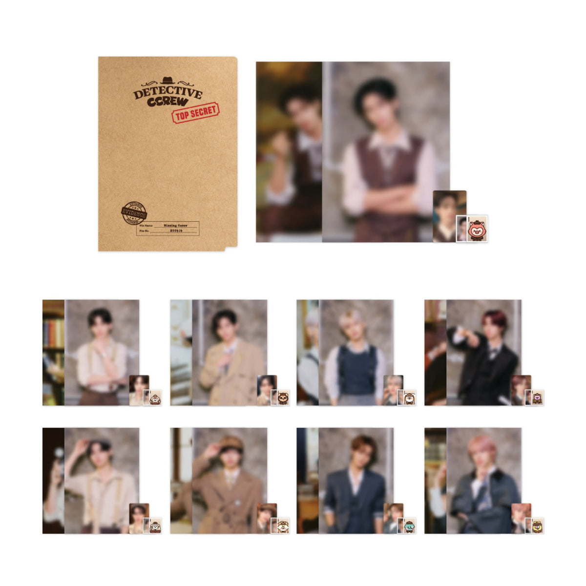 CRAVITY - 2026 character detective ccrew pop-up store secret document set 1