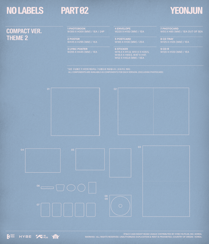[POB] YEONJUN - NO LABELS: PART 02 [Compact Ver.] [SET]