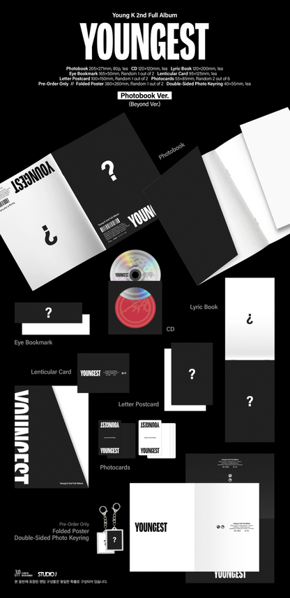 Young K - YOUNGEST (The 2nd Album) [Photobook Ver.] [RANDOM]