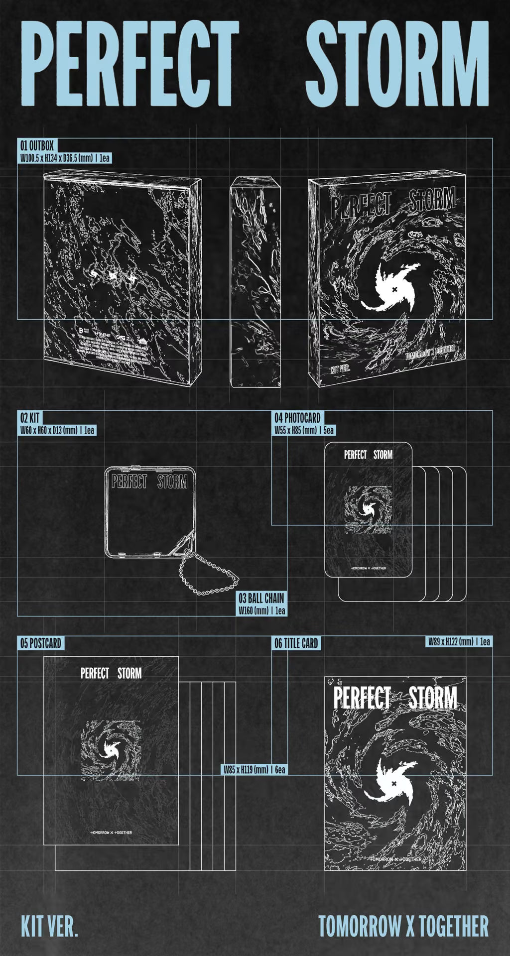 TXT - PERFECT STORM (9th Mini Album) [KiT Ver.]