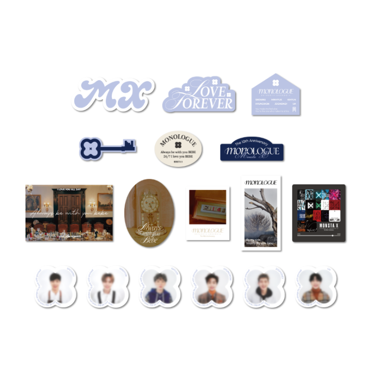 MONSTA X - monsta x pop-up monologue sticker pack 1