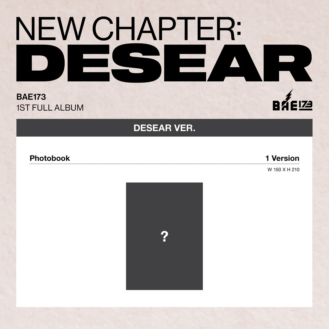 BAE173 - NEW CHAPTER : DESEAR (Regular Album)