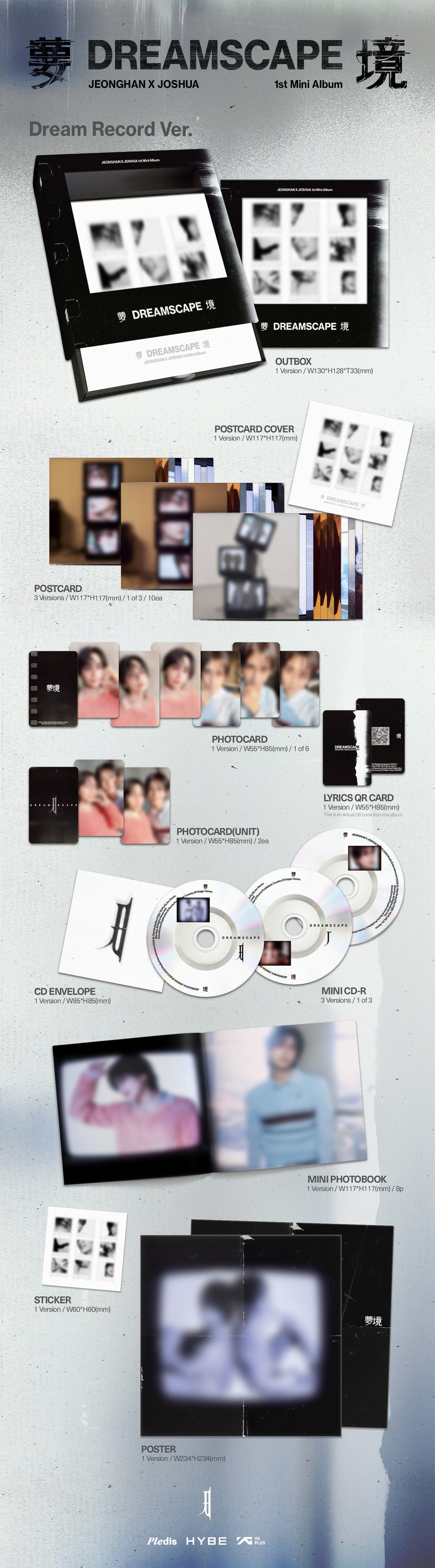 JeonghanXJoshua (SEVENTEEN) - DREAMSCAPE (1st Mini Album) [Dream Record Ver.]