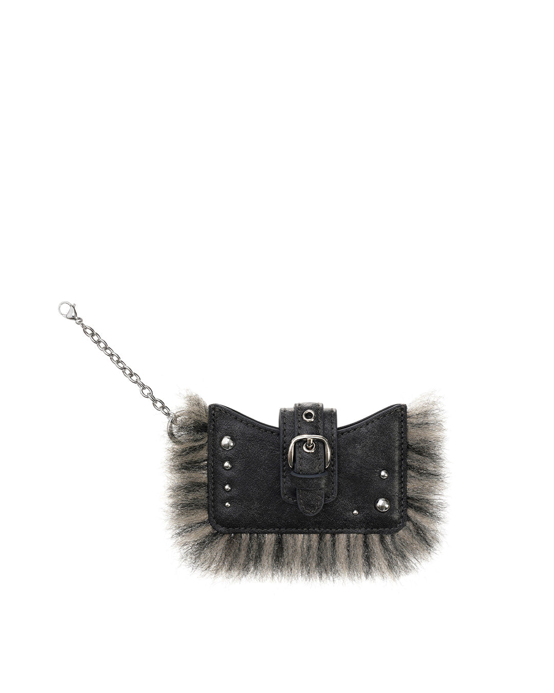 STAND OIL - stud fur keyring · dark gray 1