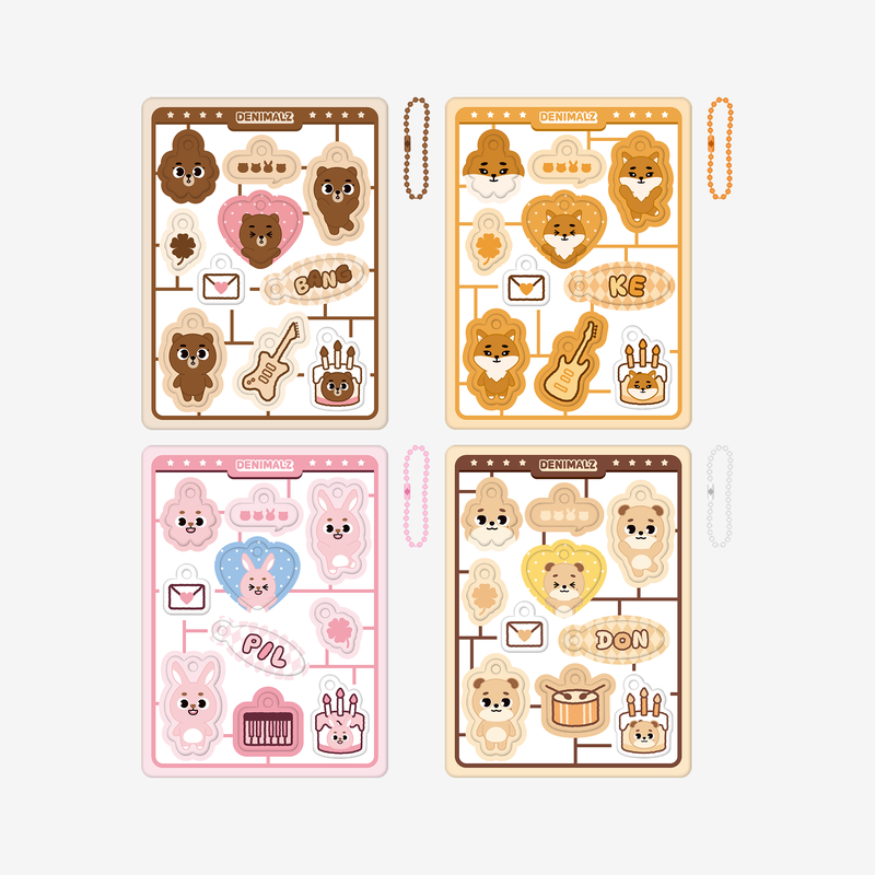 DAY6 - denimalz secret soft keyring kit - the decade 1