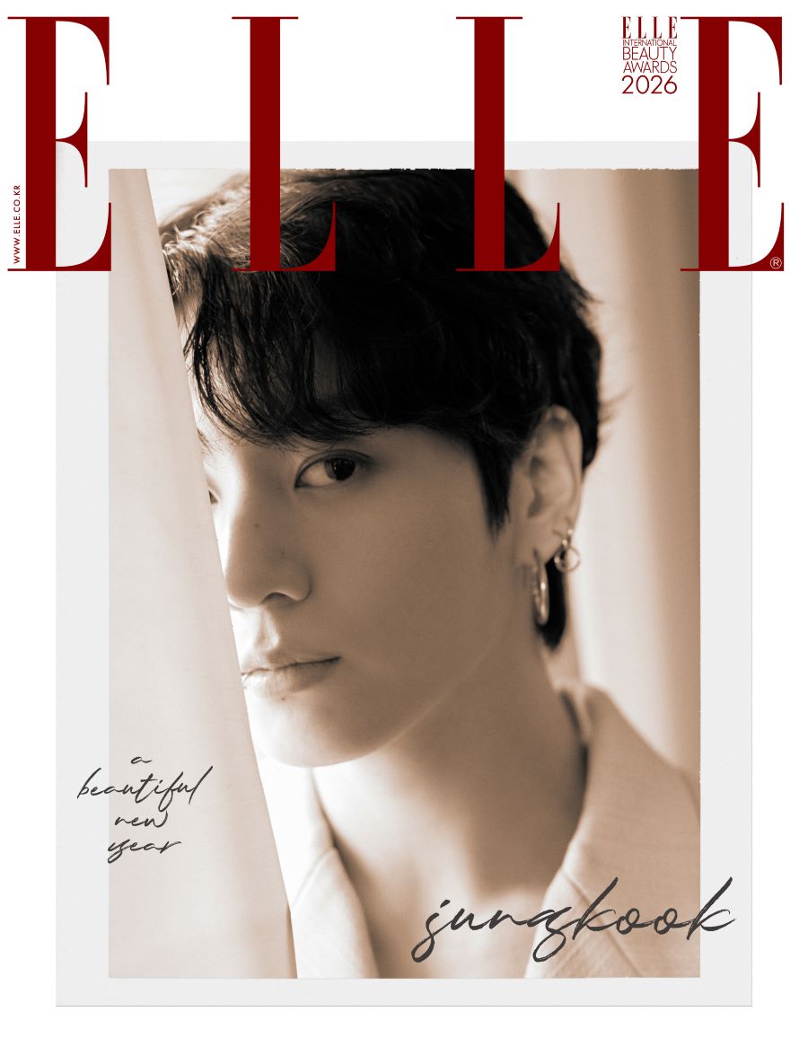 E Ver ELLE Korea January 2026 Issue Cover: JUNGKOOK (BTS)