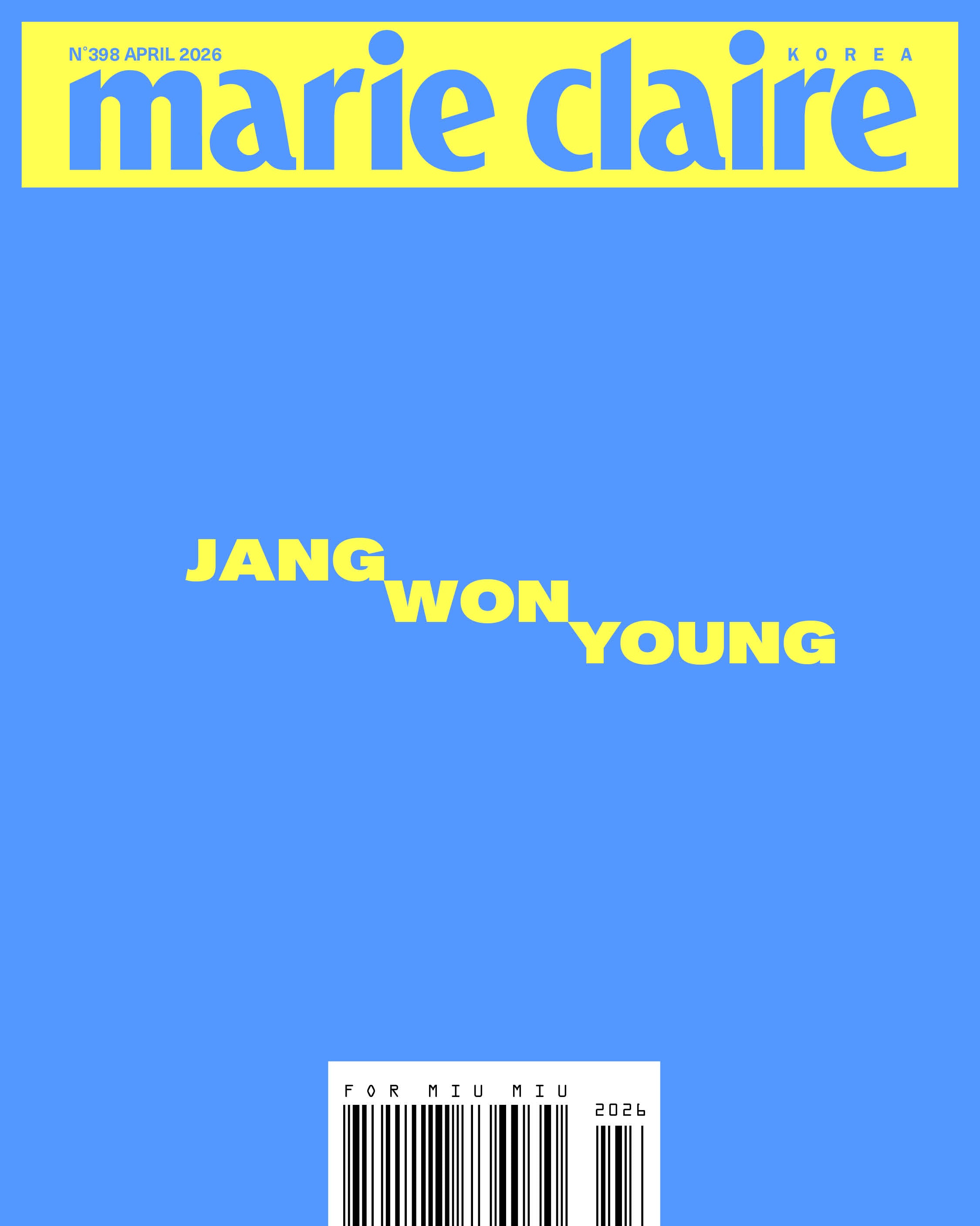 JANG WONYOUNG Marie Claire April 2026 (3 Cover Options) (A Ver. / B Ver. / C Ver.) image