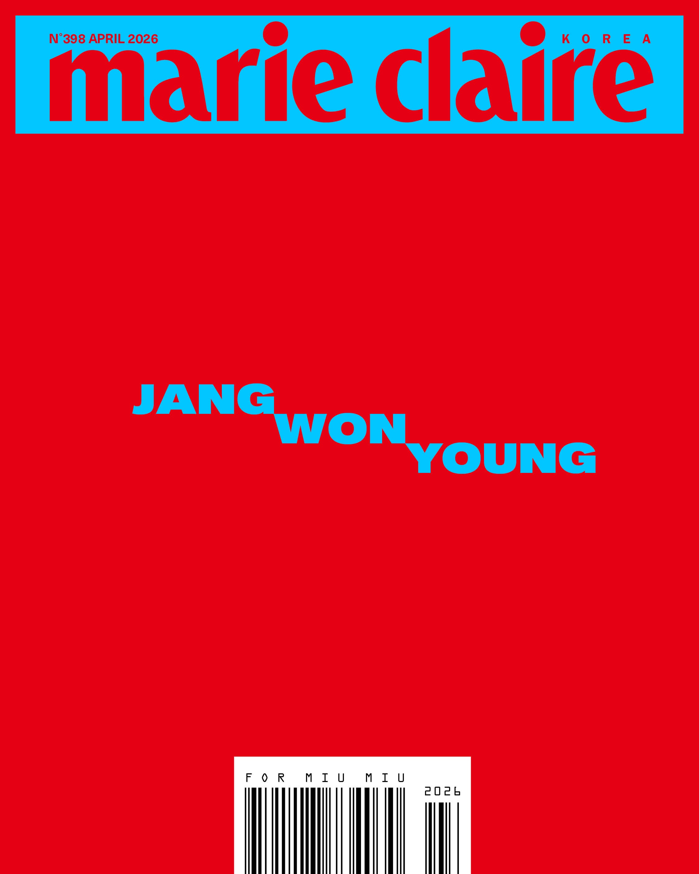 JANG WONYOUNG Marie Claire April 2026 (3 Cover Options) (A Ver. / B Ver. / C Ver.) image