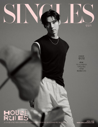 Singles April 2026 Magazine (Cover: Hwang Minhyun) — 3 Cover Options (A/B/C) image