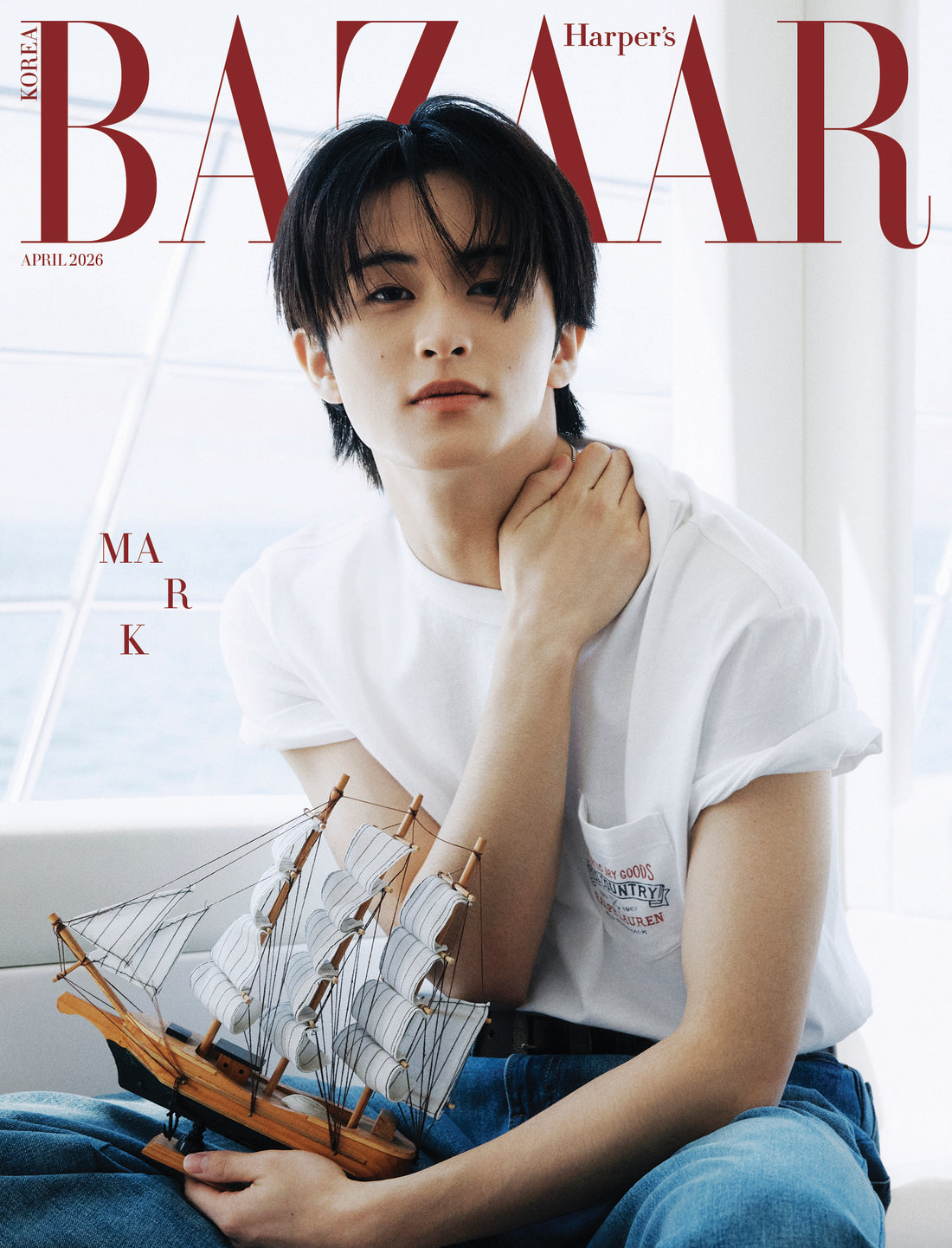 NCT Mark Harpers BAZAAR April 2026 (Cover) (A Ver. / B Ver. / C Ver.) image