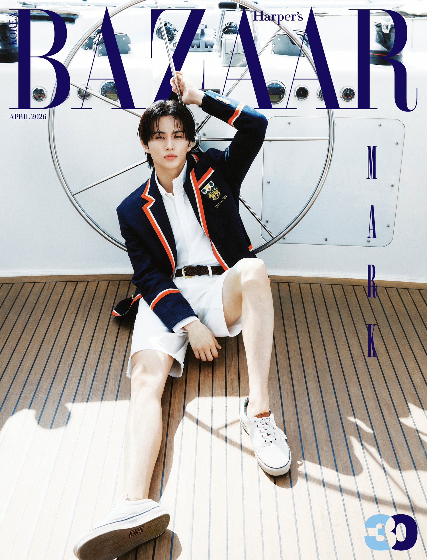 NCT Mark Harpers BAZAAR April 2026 (Cover) (A Ver. / B Ver. / C Ver.) image