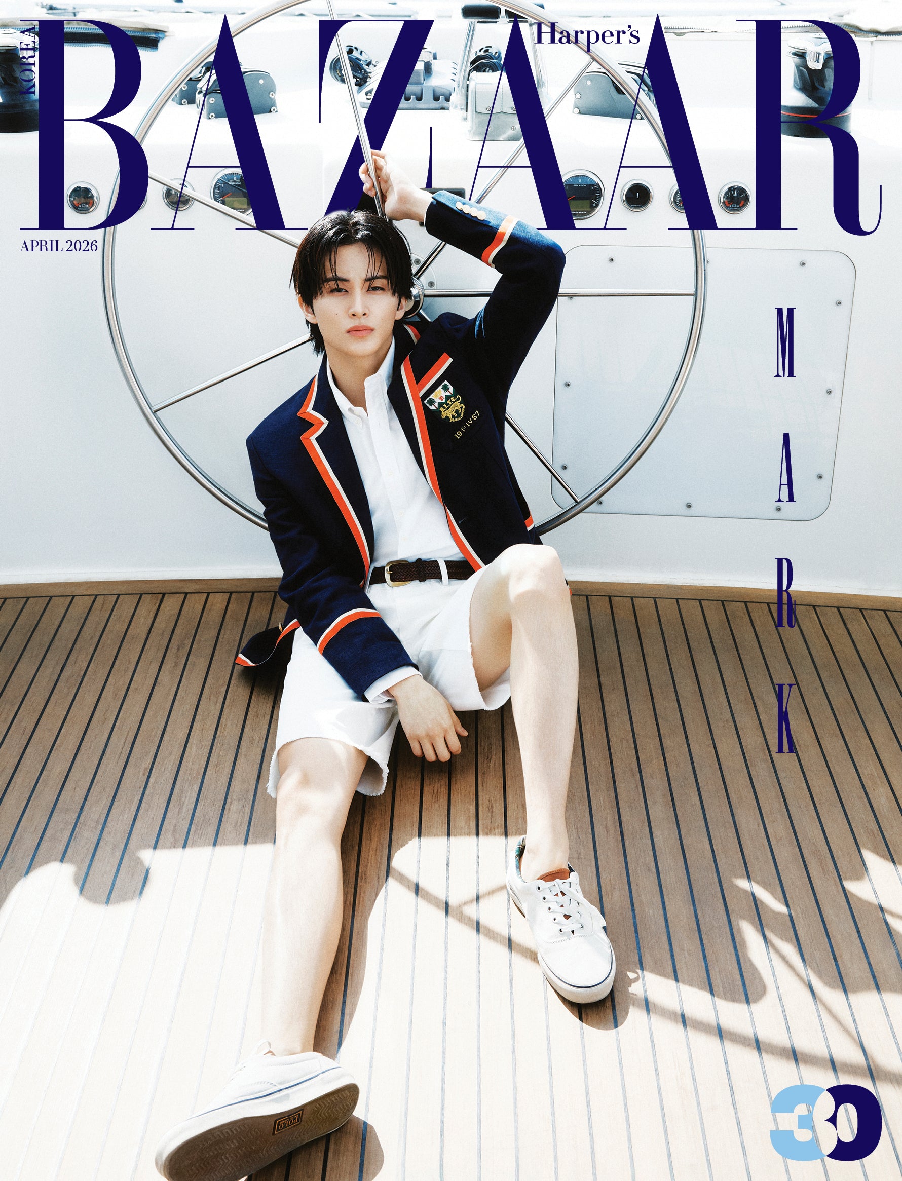 NCT Mark Harpers BAZAAR April 2026 (Cover) (A Ver. / B Ver. / C Ver.) image
