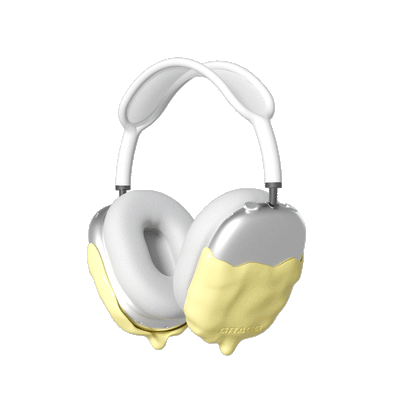 GRAGG (AIR PODS MAX) - double layers case - light yellow 10