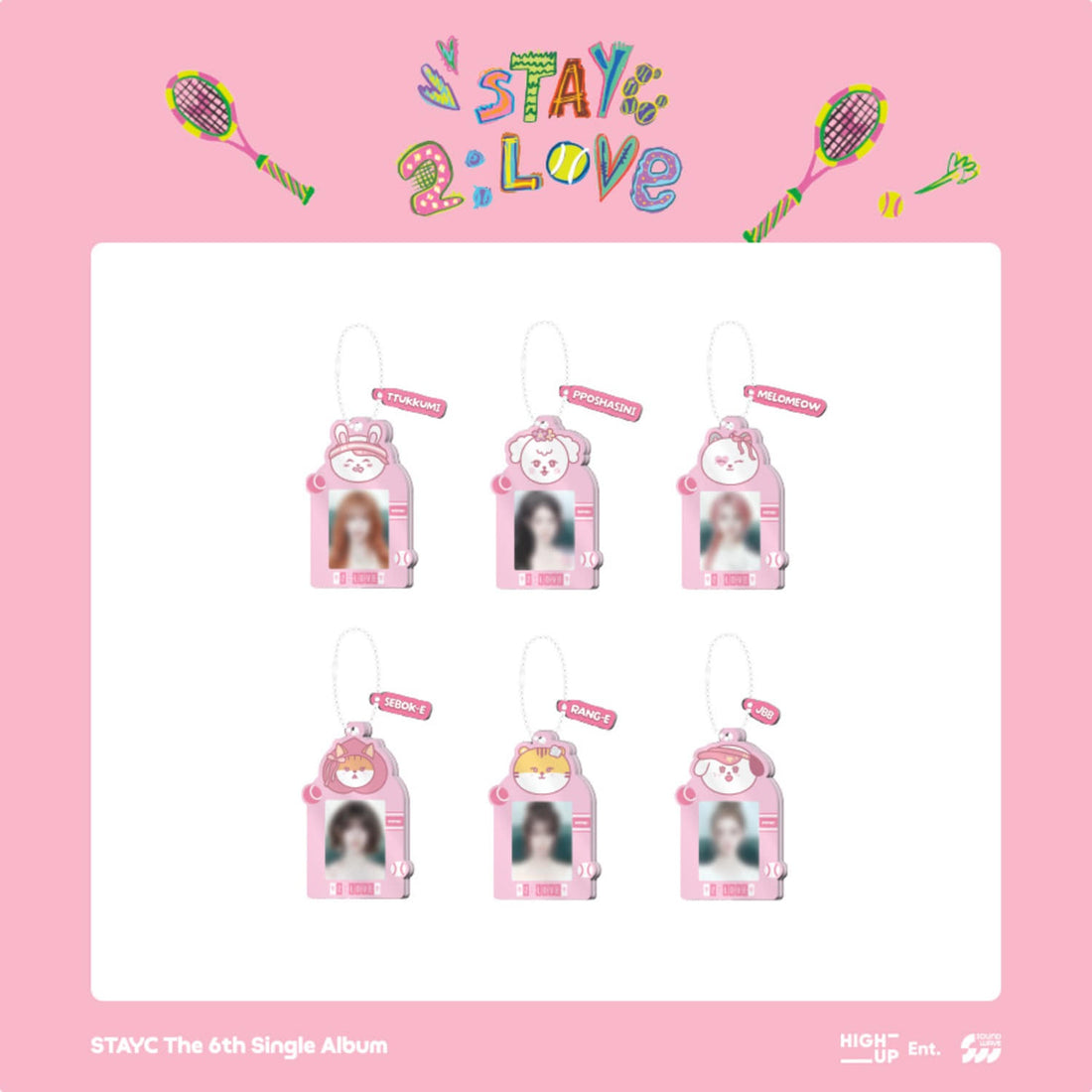 STAYC - stayc - the 6th single album pop-up cafe [2:love] md 04. acrylic id photo holder 2