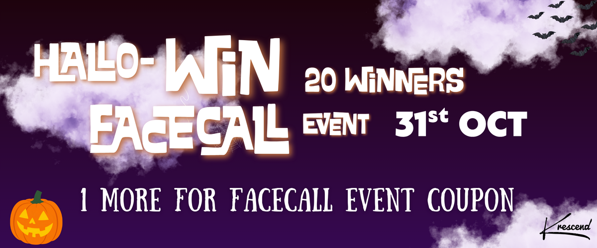 1 FREE FACECALL Entry!