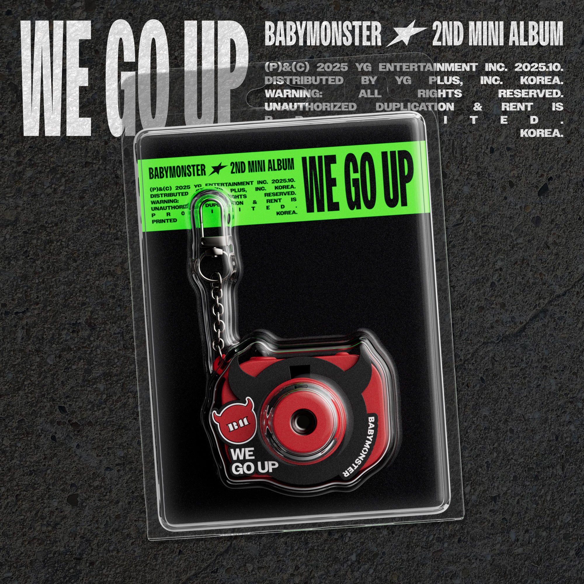 BabyMonster - WE GO UP (Mini Album Vol. 1) [Mini Beam Keyring Ver.]