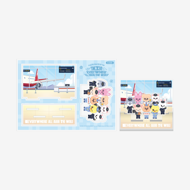 STRAY KIDS - skzoo acrylic stand seoul ver. - skzoo everywhere all around the world 1