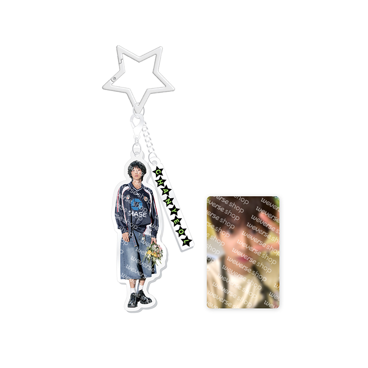 EXO - acrylic key ring + photo card set 1
