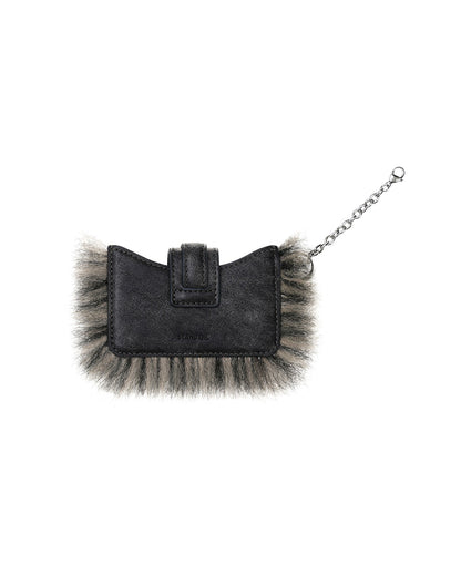 STAND OIL - stud fur keyring · dark gray 3