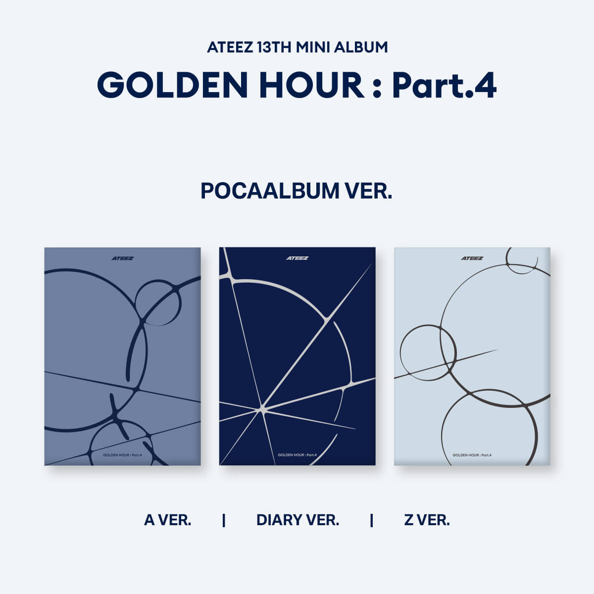 ATEEZ - GOLDEN HOUR : Part.4 [POCAALBUM VER.] (13th Mini Album)