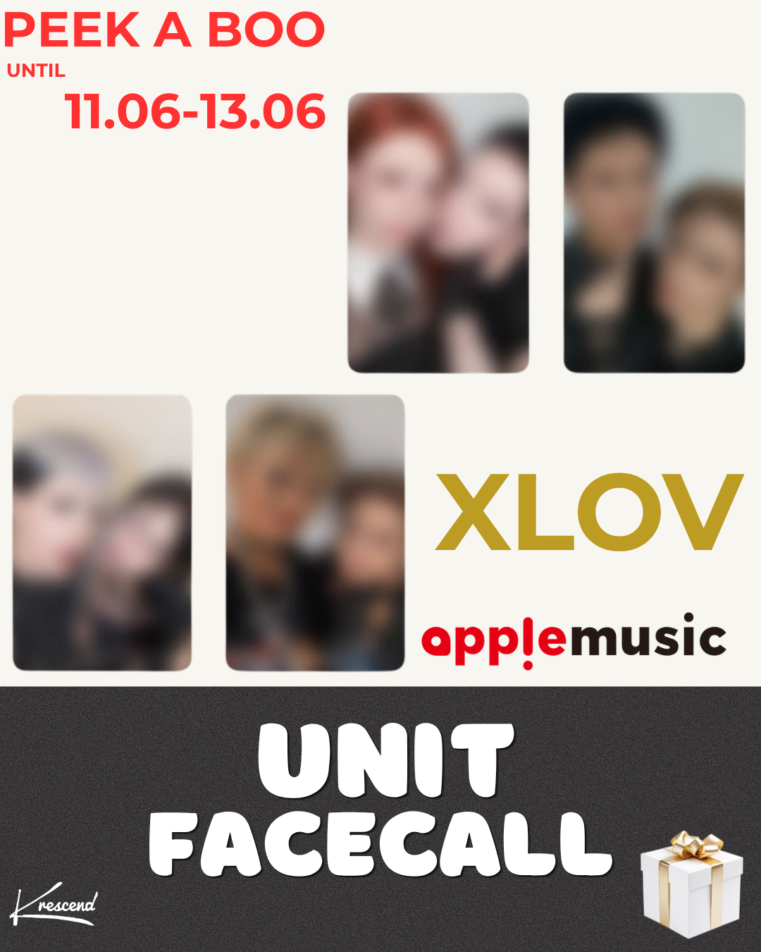 [Wumuti &amp; Rui] XLOV (엑스러브) - I,God (2nd Mini Album) [RANDOM] [APPLE MUSIC] [LuckyDraw] [Facecall]