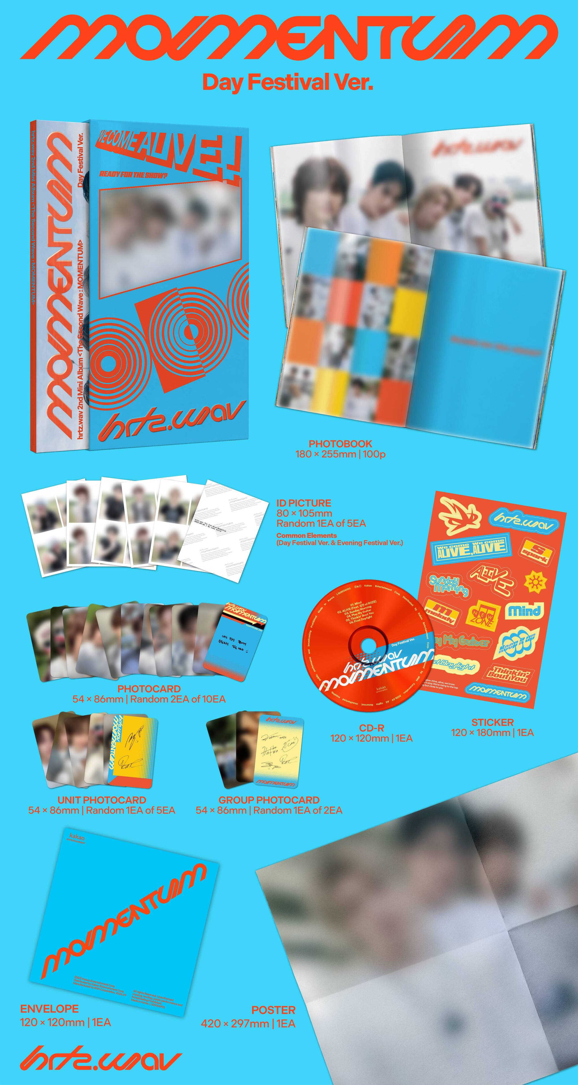 [POB] HRTZ.WAV - The Second Wave : MOMENTUM (2nd Mini Album) [SET]