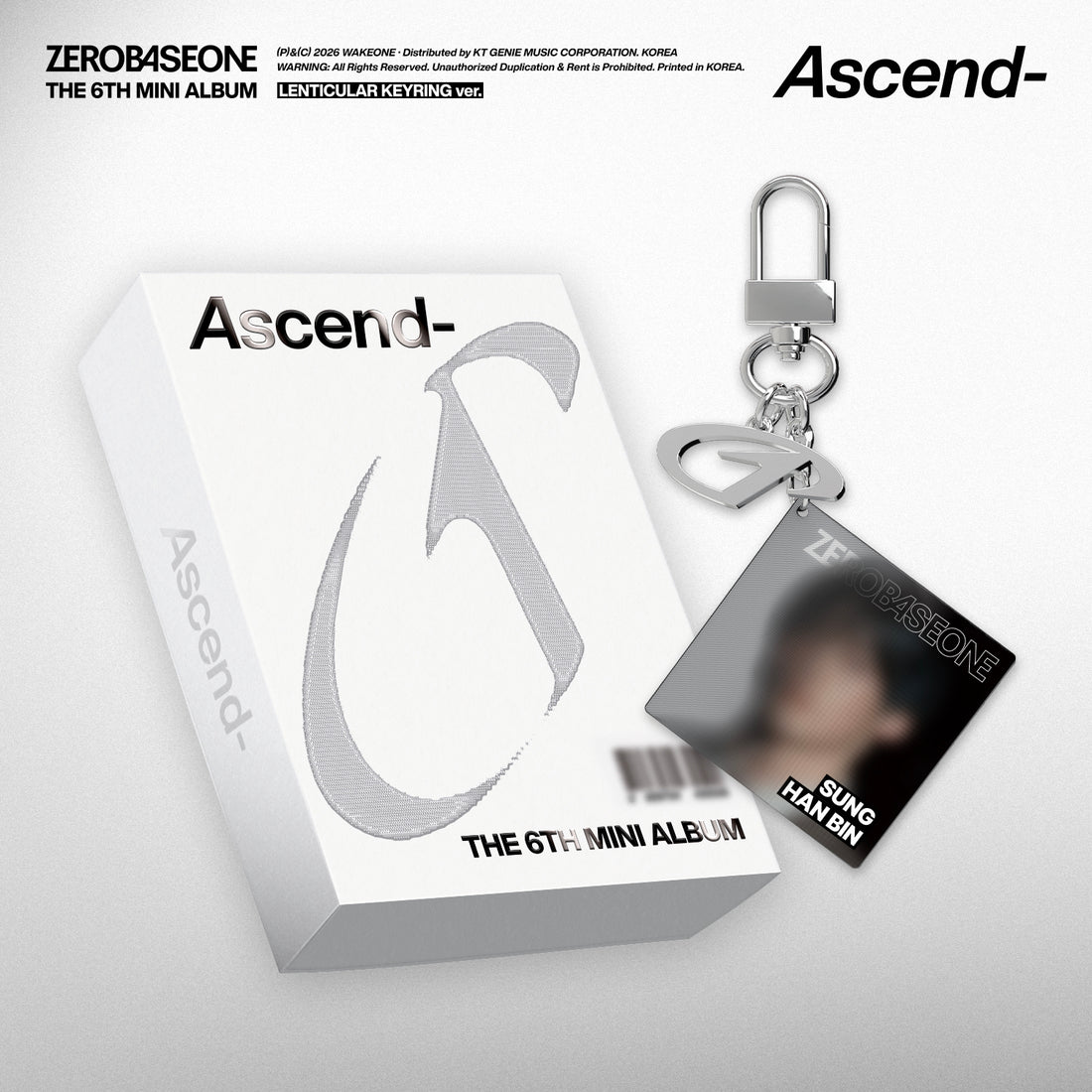 ZEROBASEONE (제로베이스원) - Ascend-  (6th Mini Album) [LENTICULAR KEYRING] [RANDOM]