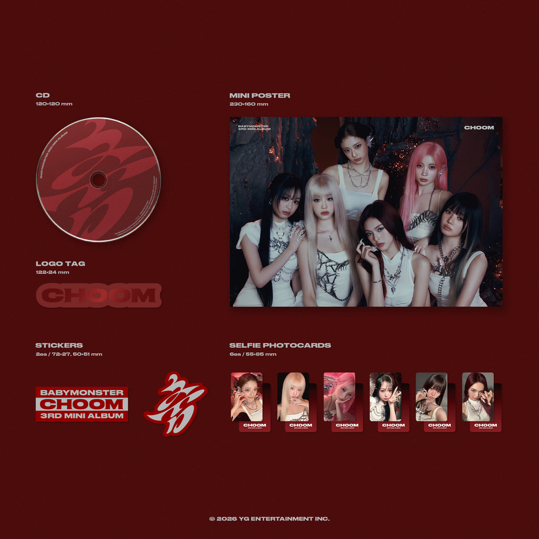 BABYMONSTER (베이비몬스터) [춤 (CHOOM)] (3rd MINI ALBUM)